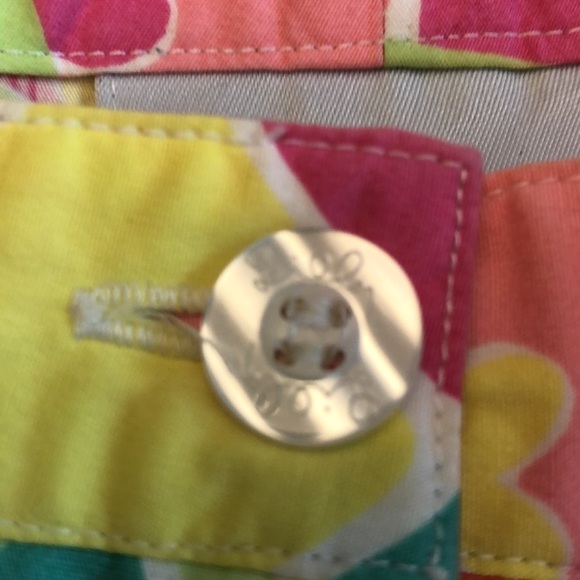 Lilly Pulitzer Colorful Capris Size 6 Diamondhead vintage - Picture 3 of 6